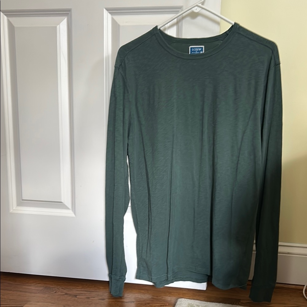 J Crew Long Sleeve Slub Cotton Tee